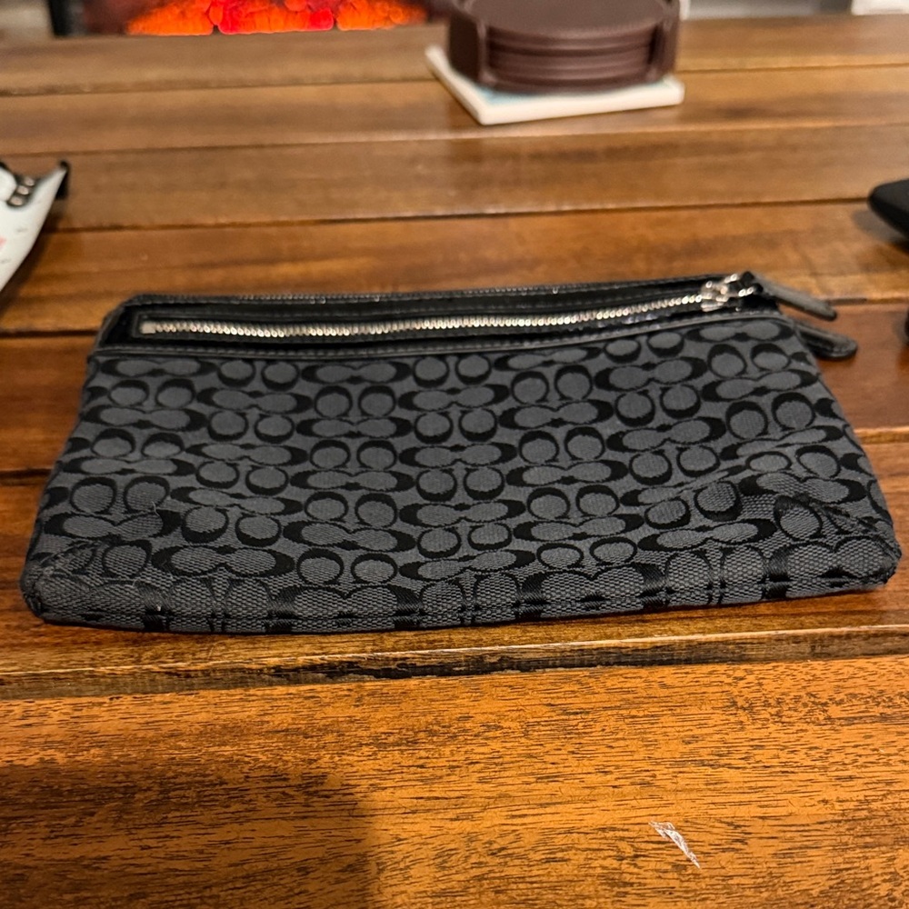 Coach Black Mini Bag with Signature Pattern - Picture 10 of 10
